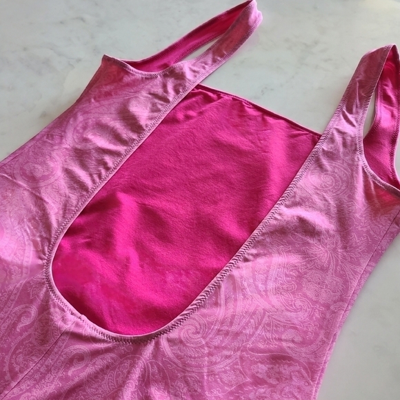 ETRO One-Piece Swimsuit with Paisley Print, Size 12, Pink, NWT - Picture 11 of 16